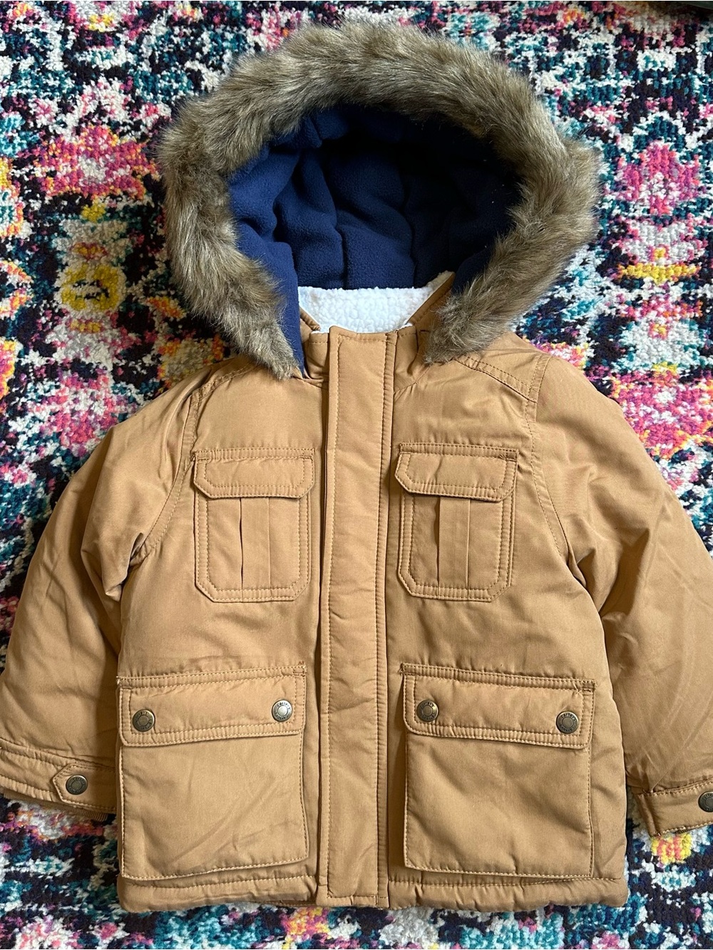Carters Water Resistant Hooded Jacket 3T NEW
